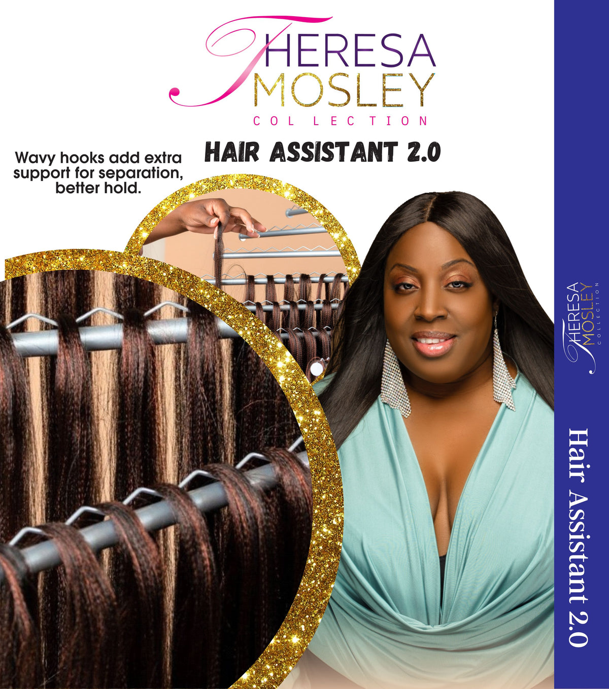  Theresa Mosley Collection Free Standing Hair Assistant